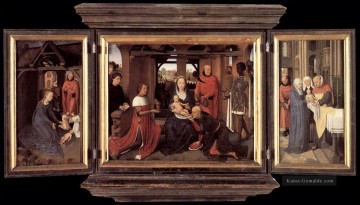  niederländische - Triptychon von Jan Floreins 1479 Niederländische Hans Memling